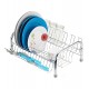 Escorredor 15 Lugares 43,3cm por 16,3cm Para Louça Pratik Com Porta Copos Cromado
